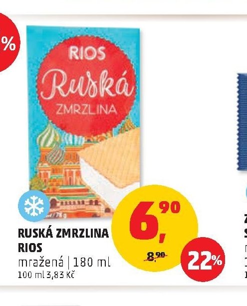 Ruská zmrzlina Rios