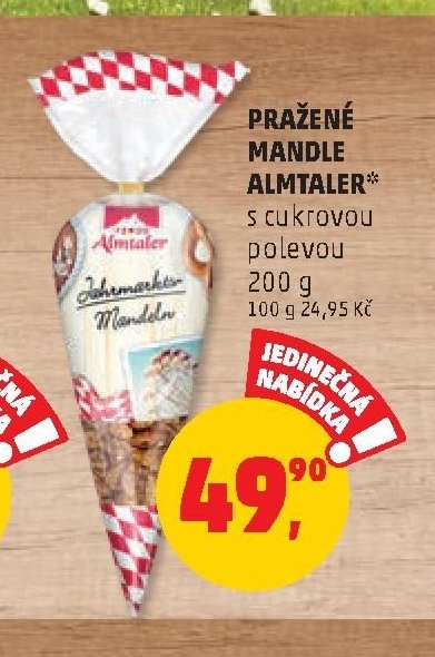 PRAŽENÉ MANDLE ALMTALER