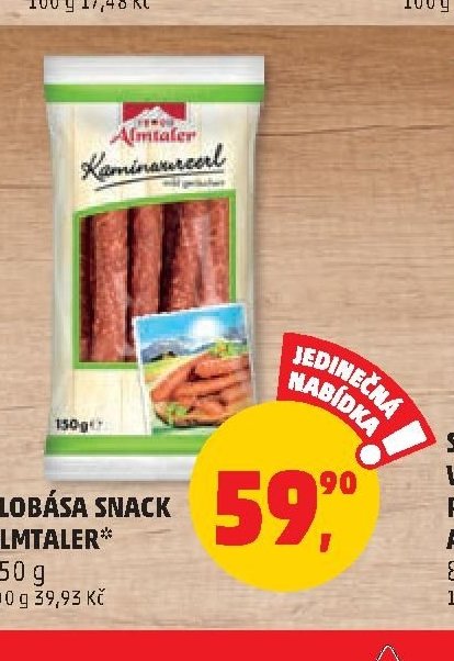 KLOBÁSA SNACK ALMTALER