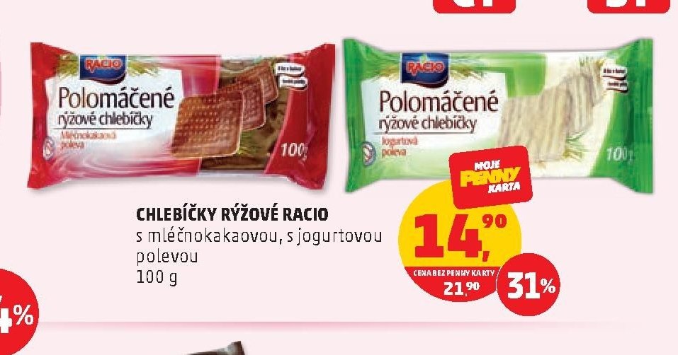 Chlebíčky rýžové Racio