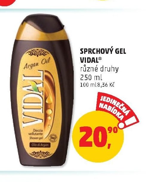 SPRCHOVÝ GEL VIDAL