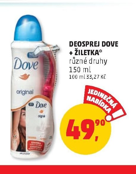 DEOSPREJ DOVE + ŽILETKA