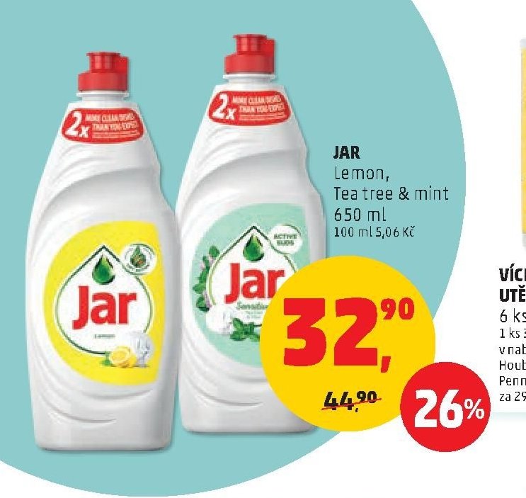 JAR Lemon, Tea tree & mint 650 ml