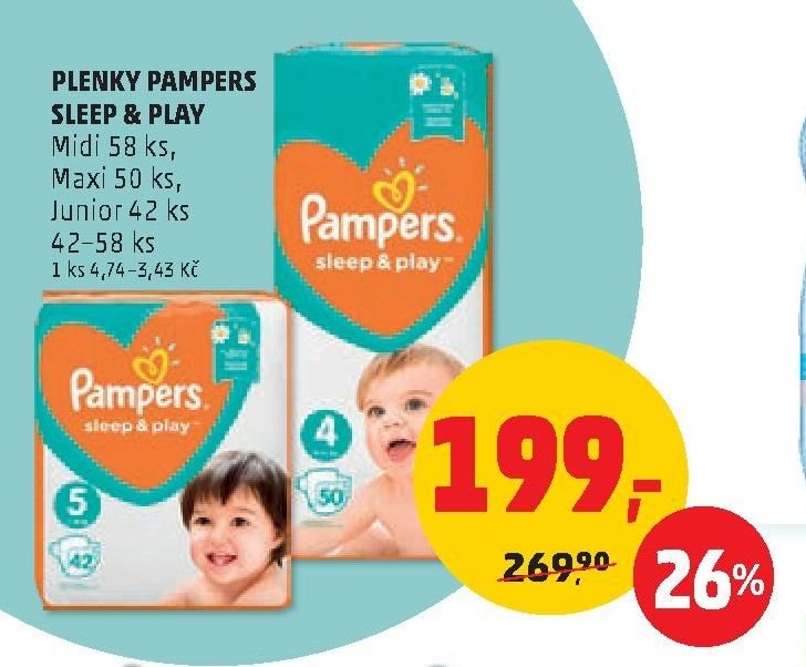Plenky Pampers Sleep & Play