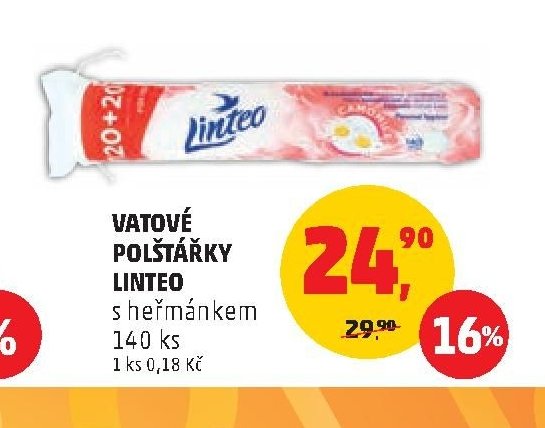 Vatové polštářky Linteo