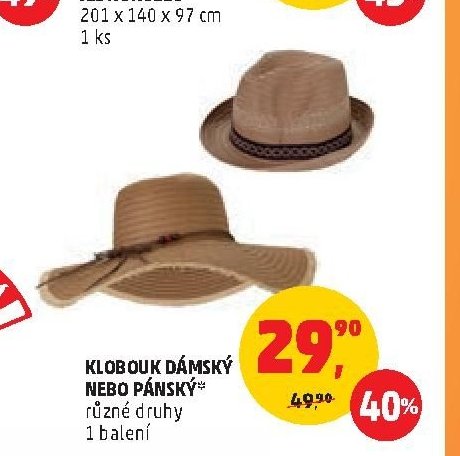 Klobouk dámský nebo pánský