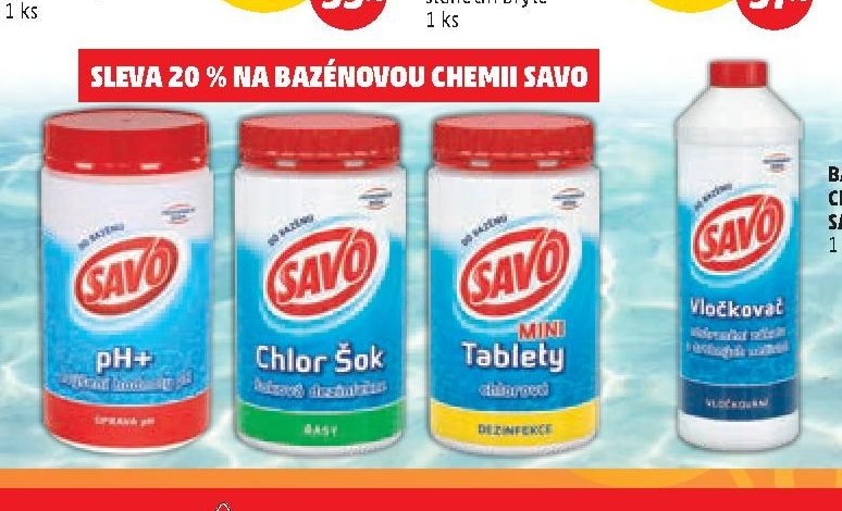 Bazénová chemie Savo