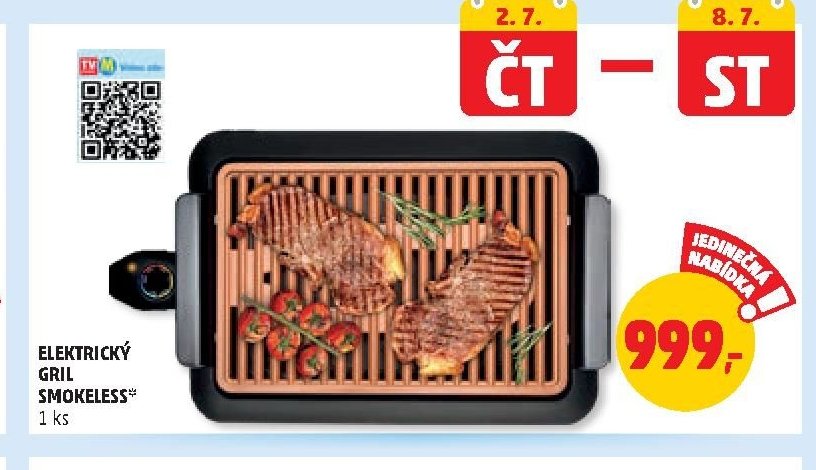 Elektrický gril Smokeless