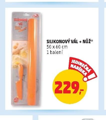Silikonový vál + nůž