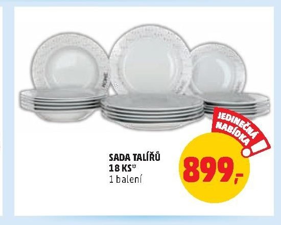 Sada talířů 18 ks