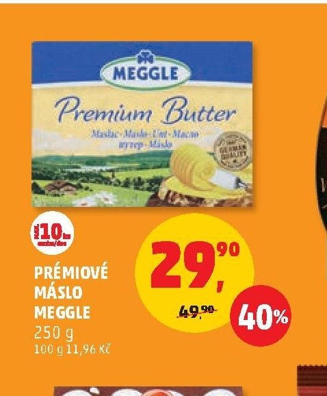 PRÉMIOVÉ MÁSLO MEGGLE 250 g