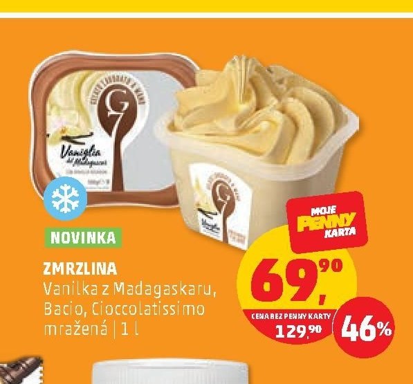 ZMRZLINA Vanilka z Madagaskaru, Bacio, Cioccolatissimo mražená | 1 l