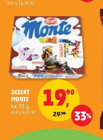 DEZERT MONTE 4x 55 g