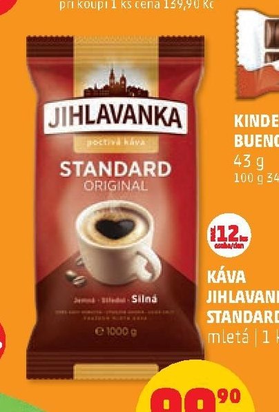 KÁVA JIHLAVANKA STANDARD | 1 kg