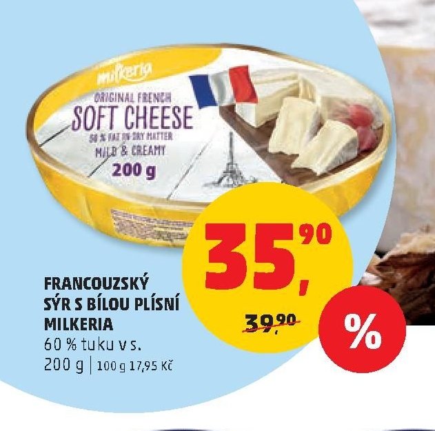 FRANCOUZSKÝ SÝR S BÍLOU PLÍSNÍ MILKERIA