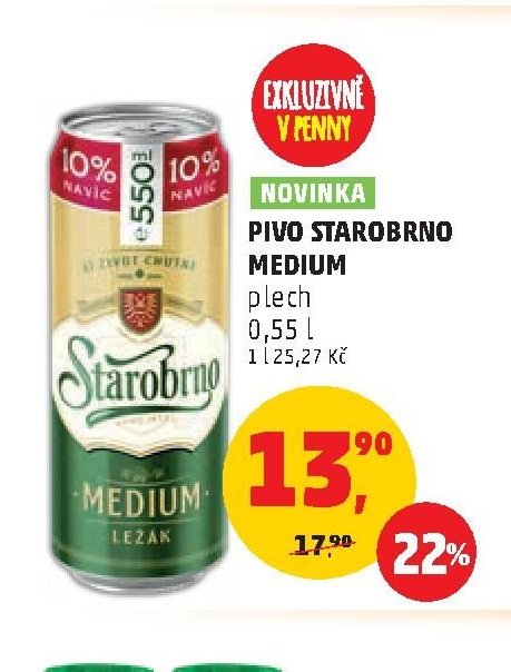 PIVO STAROBRNO MEDIUM