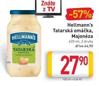 Hellmann's Tatarská omáčka, Majonéza