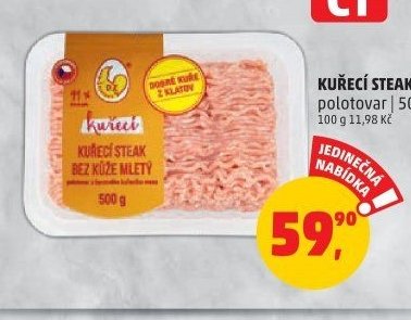 KUŘECÍ STEAK MLETÝ
