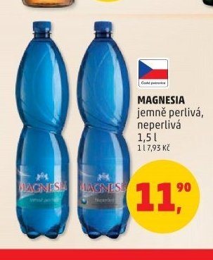 MAGNESIA jemně perlivá, neperlivá 1,5 l