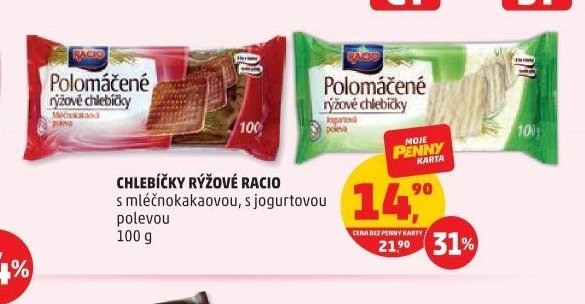 Chlebíčky rýžové Racio