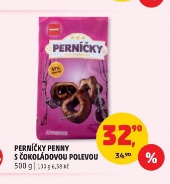 Perníčky Penny s čokoládovou polevou