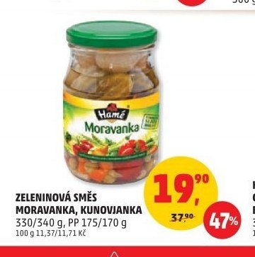 Zeleninová směs Moravanka, Kunovjanka