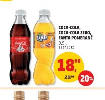 Coca-Cola, Coca-Cola Zero, Fanta pomeranč