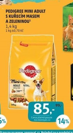 Pedigree Mini Adult s kuřecím masem a zeleninou