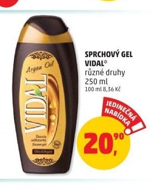 SPRCHOVÝ GEL VIDAL