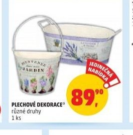 PLECHOVÉ DEKORACE
