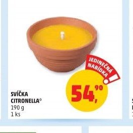 SVÍČKA CITRONELLA