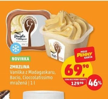 ZMRZLINA Vanilka z Madagaskaru, Bacio, Cioccolatissimo mražená | 1 l