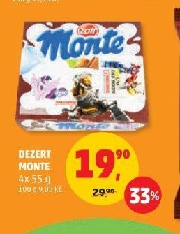 DEZERT MONTE 4x 55 g