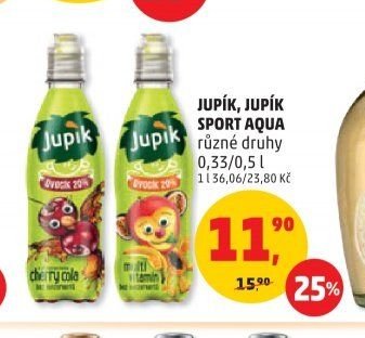 JUPÍK, JUPÍK SPORT AQUA různé druhy