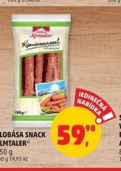 Klobása snack Almtaler