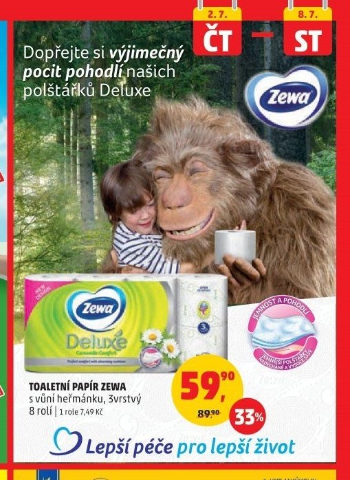TOALETNÍ PAPÍR ZEWA
