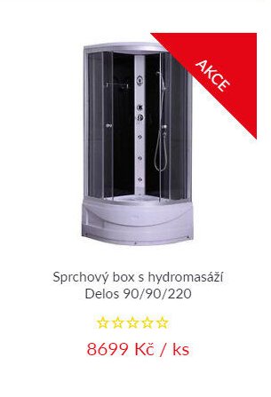 Sprchový box s hydromasáží Delos 90/90/220 - bauMax akcniletaky.com