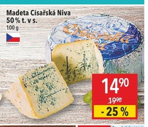 Madeta Císařská Niva 50 % t. v s.