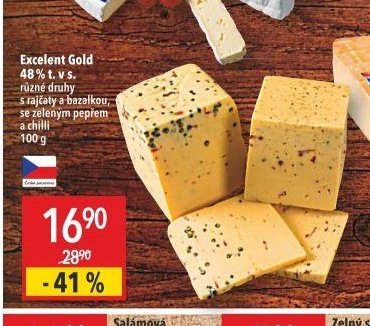 Excelent Gold 48 % t. v s. různé druhy