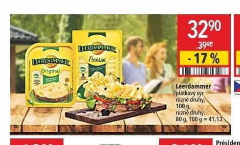 Leerdammer plátkový sýr