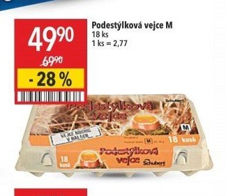Podestýlková vejce M