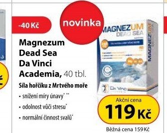 Magnezium Dead Sea Da Vinci Academia, 40 tbl.