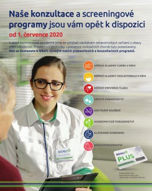 akční leták BENU Lékárna 1.7.2020-31.8.2020