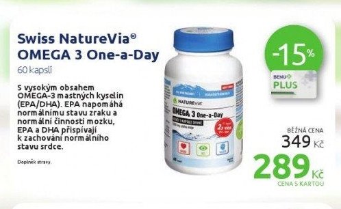 Swiss NatureVia OMEGA 3 One-a-Day