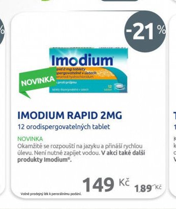 IMODIUM RAPID 2MG