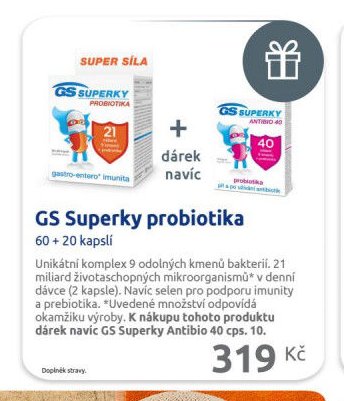 GS Superky probiotika