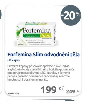 Forfemina Slim odvodnění těla