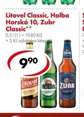 Litovel Classic, Holba Horská 10, Zubr Classic