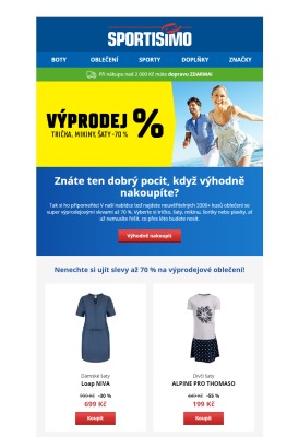 akční leták Sportisimo 3.7.2020-9.7.2020