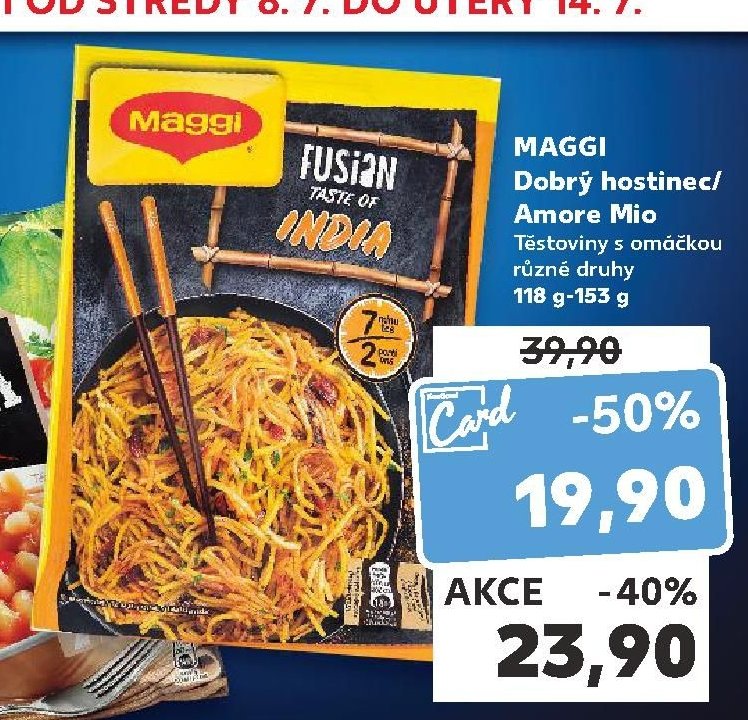 MAGGI Dobrý hostinec / Amore Mio Testoviny s omáčkou 118 g-153 g